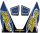 Pro Circuit Blue/Yellow/Black T-6 Exhaust Decal Kit (D22T6-DB) Pro Circuit Blue/Yellow/Black T-6 Exhaust Decal Kit (D22T6-DB)