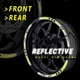 SH14 Green Reflective Wheel Sticker Tape For Kawasaki ZX10R Ninja ZX1000 04-21