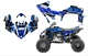 2014 - 2019  Yamaha YFZ450R 450SE graphics kit 24 mil premium vinyl #2001 Blue