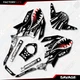 Gray Savage Graphics Sticker kit fits Honda Grom 125 2013 2014 2015 2016 MSX125