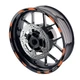 R01B For Kawasaki Z900 2017-2021 Orange Rim Wheel Sticker 20 19 18