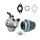 PZ19 ATV Carburetor Kit for 50-125cc ATV Dirt Pit Bike Scooter Taotao Honda