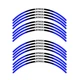 Blue STRIPE3 17 inch Edge Rim Sticker For Yamaha MT07 18 19 20 21