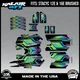 Graphics Kit for STACYC 12 EDRIVE and 16 EDRIVE BRUSHED Klutch Series - Rainbow