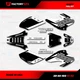 Black Gray Shift Racing Graphics kit fits 01-03 Honda XR80 Xr100 XR 80 100 Decal