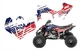2014 - 2025 Yamaha YFZ 450R 450SE graphics decal kit 24 mil American Flag #9055