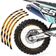 21" 18" A01B Stripe Dirt Bike Wheel Stickers For Honda XR 400R 96-04 03 02 01 00