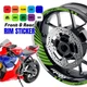 For Yamaha FZ10 MT-10 2018-2022 18 19 20 21 22  yellow Wheel Stickers Rim GP02