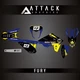 Attack Graphics Custom Fury Complete Bike GFX.Kit For Sherco 250 SE Factory 2025