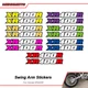 For Honda XR400R Motorcycle Accessories Swingarm Decal Sticker Graphics Kit 2pcs