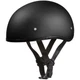 Daytona Dull Black Skull Cap Half Helmet ( Size XL / X-Large ) D1-BNS-XL