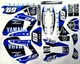 YAMAHA DT 125 X R 2003 2006 RE DE06 CHROME BLUE FACTORY DECOR DECAL Sticker