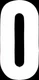 #0 6" Tall White "Extreme" Stick-On Race Numbers - 3 Pack Dirt Digits XT63W-0