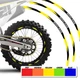 Yellow Dirt Bike MX Wheel Rim Sticker R01B For Honda CRF 450RL 25 24 23 22 21