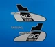 1976 76' yamaha Gt 80B enduro 5pc fuel tank decal graphic MX stickers motorcycle