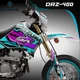 Suzuki Drz 400sm 400s 400 kit decals graphics Stickers Supermoto Custom Racing