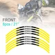 Stripe03 21 18 inch Wheel Rim Sticker Set For Kawasaki KLX 400R KLX 250 S / SA