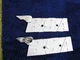 2 x BSA A65 A70 oil in frame PETROL gas fuel TANK BADGES chrome wings 60-2568