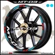 For Yamaha MT03 MOTORCYCLES WHEEL RIM STRIPES TAPE DECALS STICKERS FULL BIKE KIT