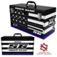 Attack Graphics Tusk Moto Toolbox Replacement Decals  Patriotic Black w/ Blue
