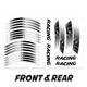 GP18 Wheel Rim Sticker Set For Suzuki Bandit 1200 GSF1200 GSF 1250 Hayabusa