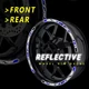 Reflective Rim Wheel Stickers Fits 17" SH11 For Kawasaki Ninja 650R 2006-2021