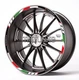 Motorcycle Wheel Decals Rim Stickers Ducati Panigale 899 959 1199 1299 BLACK