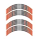 P02B For Honda VTR1000 Superhawk 1997-2005 Orange Wheel Sticker Race Kit 04 03 0
