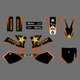 Team Graphics Backgrounds Decals For KTM 50 SX 50SX 2002 03 04 05 06 2007 2008