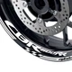 For Suzuki GSXR 600 92-23 22 21 WHITE Rim Wheel Sticker Decal Tape 17 inch AA01