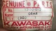 Kawasaki OEM NOS output shaft 4th gear 13135-012 F6 F7  #4883