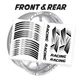 White 17 inch Wheel Sticker Decal AX2 For Yamaha YZF-R7 21-22