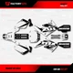 White & Gray Shift Racing Graphics Kit fits Honda Cr85 03-07 CR 85 Decal