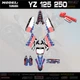 Graphics Kits 4 Yamaha YZ125 250 YZ 125  Decals Stickers Race Team 2015-2020 16