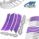 Racing 17 Inch Purple Rim Stickers AA02 For Suzuki Bandit 1200 GSF1200 97-00 99
