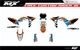 Fits KTM SX SXF XC XCF 2025/2026 graphic kit decals stickers 125 250 350 450 KTM
