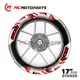 17'' Rim Wheel Sticker Vinyl Decal J04 For Yamaha FZ09 FZ10 FZS600 FZJ1000