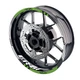 Green 17 inch Vinyl Wheel Sticker Decal GP02 For Kawasaki ER6F 09-16 15 14 13 12