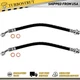 Front Brake Hose Line 2x For Suzuki Samurai 1.3L 1986-1995