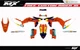 Fits KTM SX SXF XC XCF 2025/2026 graphic kit decals stickers 125 250 350 450 KTM