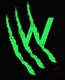 Letter W Claw Talon Scratch Finger Vinyl Transfer Decal