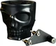 Kruzer Kaddy Cup Holder Skull Flat Black Perch Mount Brake-Clutch Motorcycle