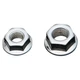 Gardner-Westcott Chrome Flange Nuts - 1/2in.-20 - Fine Thread - 07-44555