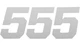 Dcor Race Plate Number #5 6"H White 3-Pack