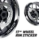 GB18 17'' Rim Wheel Stickers Decal Kit For Suzuki Bandit GSF 1250 07-18 17 16 15