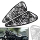 Pair Motorcycle Decals Fuel Gas Tank Stickers for Harley XL883 1200 Black Skull