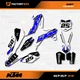 White & Blue Shift Graphics Kit fits KTM 13-15 SX SXF XC XCF 125 250 300 450