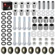 Front Upper Lower A-Arm Bushing Bolt Kit For Suzuki Quadsport Z400 LTZ400 03-14
