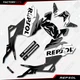 Gray Repsol Graphic Sticker kit fits Honda Grom 2017 2018 2019 2020 MSX125