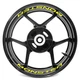Yellow Stripe Decal Wheel Stickers For Ducati MONSTER 821 15-21